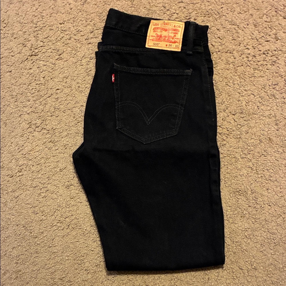 Levi's Men's Black Denim Jeans
